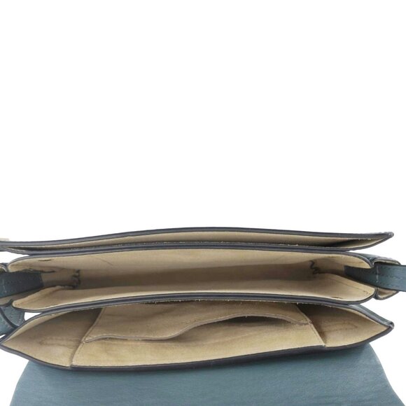 Chloe  Faye Small Suede Shoulder Bag Gray - Picture 13 of 16